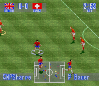 International Superstar Soccer: British Music Edition - Screenshot - Gameplay (World) - 512x448