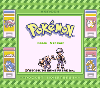 Pokémon PureGreen - Screenshot - Game Title (World) - 256x224
