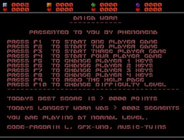 Amiga Worm - Screenshot - Game Title (null) - 694x530