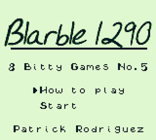 Blarble 1290 - Screenshot - Game Title (null) - 320x288