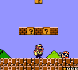 Illustration of Wario Land II but it's Super Mario Bros.