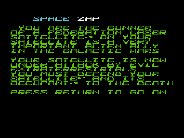 Illustration of Space Zap