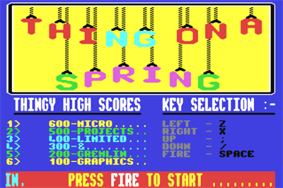 Thing on a Spring - Screenshot - Game Title (World) - 861x574