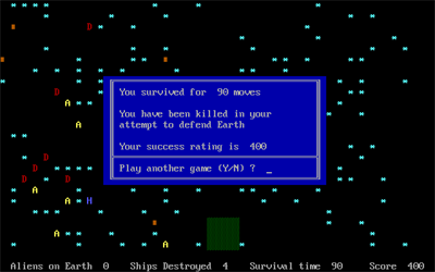 Aliens (Speter Software) - Screenshot - Game Over (null) - 640x400