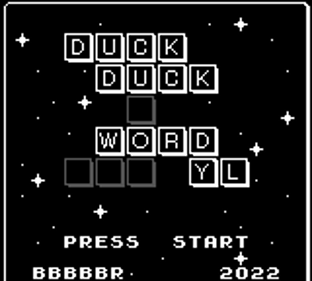 Wordyl - Screenshot - Game Title (World) - 160x144