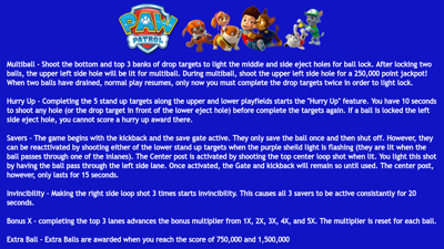 Paw Patrol - Arcade - Controls Information (null) - 1920x1080