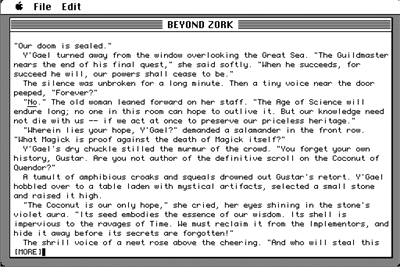 Beyond Zork - Screenshot - Gameplay (United States) - 512x342
