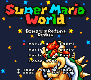 Super Mario World: Bowser's Return Redux - Screenshot - Game Title (null) - 256x224