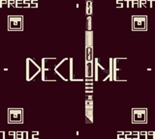 Decline - Screenshot - Game Title (World) - 160x144