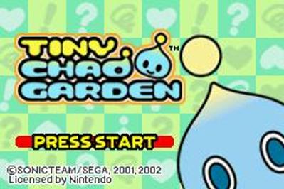 Tiny Chao Garden - Screenshot - Game Title (United States) - 240x160