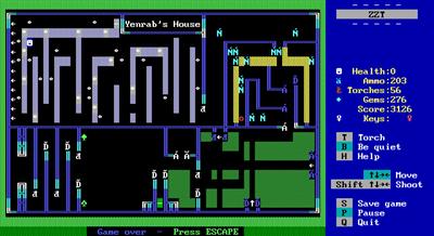 #Megazeux Adventure - Screenshot - Game Over (null) - 640x350