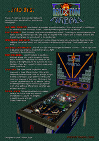 Truxton Pinball - Advertisement Flyer - Back (null) - 724x1024