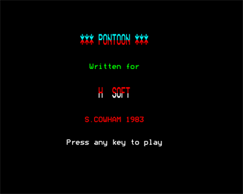 Pontoon (H. Soft) - Screenshot - Game Title (null) - 640x512