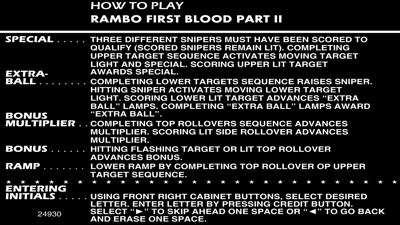 Rambo First Blood: Part II - Arcade - Controls Information (null) - 1920x1080