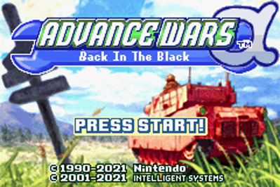 Advance Wars Alpha: Back in the Black - Screenshot - Game Title (United States) - 240x160