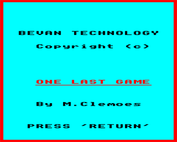 One Last Game - Screenshot - Game Title (null) - 640x512