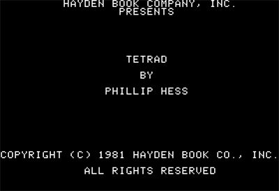 Tetrad - Screenshot - Game Title (null) - 560x384