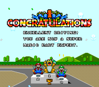 Super Mario Kart - Screenshot - Gameplay (null) - 256x224