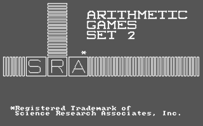 Arithmetic Games Set 2 - Screenshot - Game Title (null) - 320x200