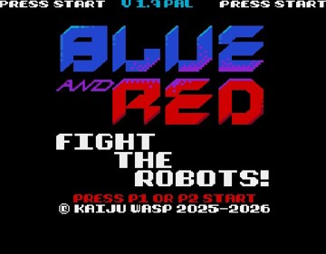 Blue and Red: Fight the Robots! - Screenshot - Game Title (null) - 568x443