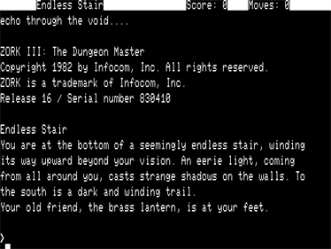 Zork III - Screenshot - Game Title (null) - 512x384