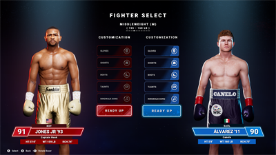 Undisputed - Screenshot - Game Select (World) - 3840x2160