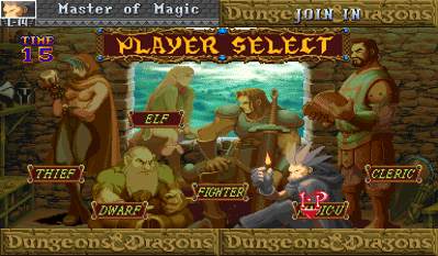 Dungeons & Dragons: Shadow Over Mystara - Screenshot - Game Select (null) - 384x224