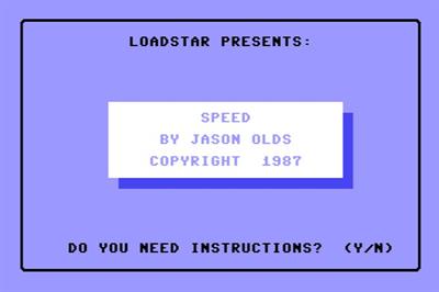 Speed (Jason Olds) - Screenshot - Game Title (null) - 645x430