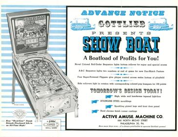 Show Boat - Advertisement Flyer - Front (North America) - 1105x850