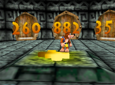 Banjo-Kazooie Legend of the Crystal Jiggy - Screenshot - Gameplay (World) - 568x422