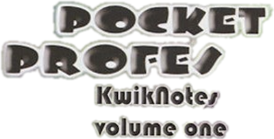 Pocket Professor: KwikNotes Volume One - Clear Logo (null) - 297x151