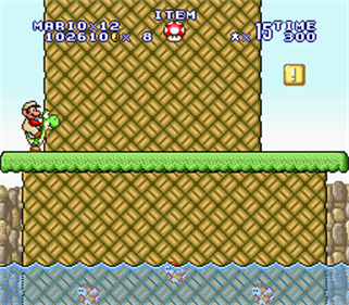 SMW SMB1 Style Hack - Screenshot - Gameplay (United States) - 256x224