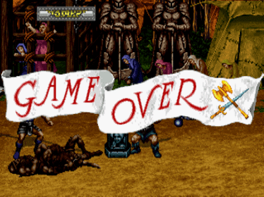 Golden Axe: The Revenge of Death Adder - Screenshot - Game Over (null) - 640x480