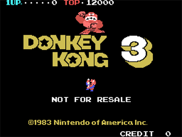Donkey Kong 3 - Screenshot - Game Title (North America) - 768x576