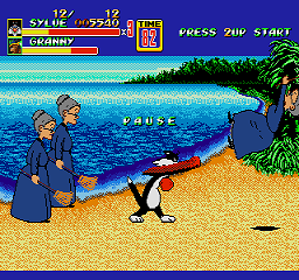Streets of Rage 2: Looney Tunes Edition - Screenshot - Gameplay (United States) - 256x240