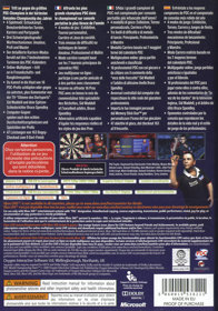 PDC World Championship Darts - Box - Back (Europe) - 600x856