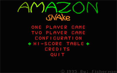 Amazon Snake - Screenshot - Game Select (null) - 320x200