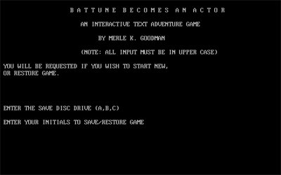 Battune Becomes an Actor - Screenshot - Game Title (null) - 640x400