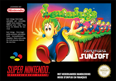 Lemmings - Box - Front (France) - 2104x1476