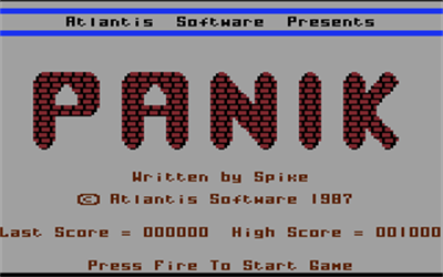 Panik! - Screenshot - Game Title (null) - 320x200