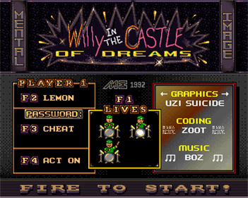 Willy in the Castle of Dreams - Screenshot - Game Select (null) - 320x256