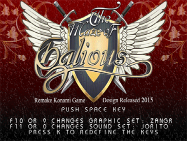 The Maze of Galious - Screenshot - Game Title (World) - 640x480