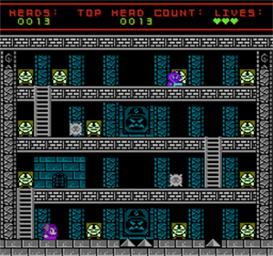 Heather the Beheader - Screenshot - Gameplay (World) - 256x240