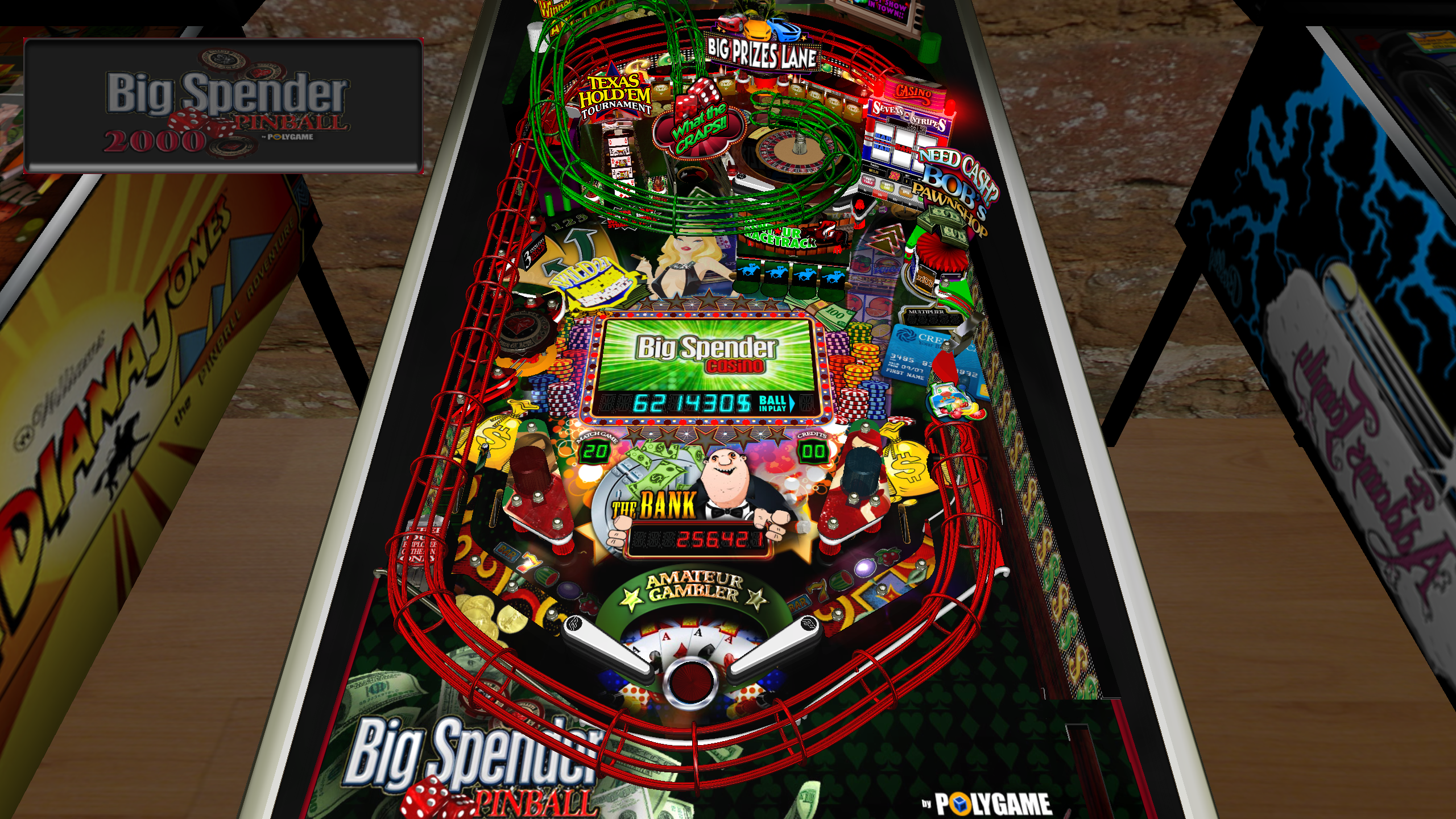 Illustration of Big Spender Pinball
