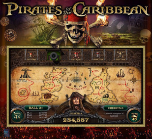Pirates Of The Caribbean (Jersey Jack) - Arcade - Marquee (null) - 1000x909