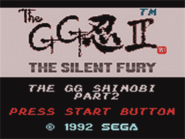 Shinobi II: The Silent Fury - Screenshot - Game Title (Japan) - 320x240