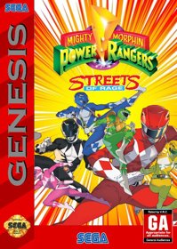 Streets of Rage 2 & Power Rangers Crossover - Fanart - Box - Front (null) - 539x759