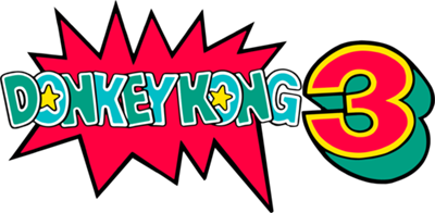 Arcade Archives DONKEY KONG 3 - Clear Logo (null) - 500x245