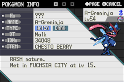Pokémon Bug Version - Screenshot - Gameplay (null) - 240x160