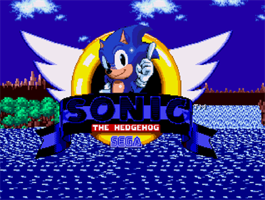 Teen Sonic in Sonic 1 - Screenshot - Game Title (World) - 1017x767